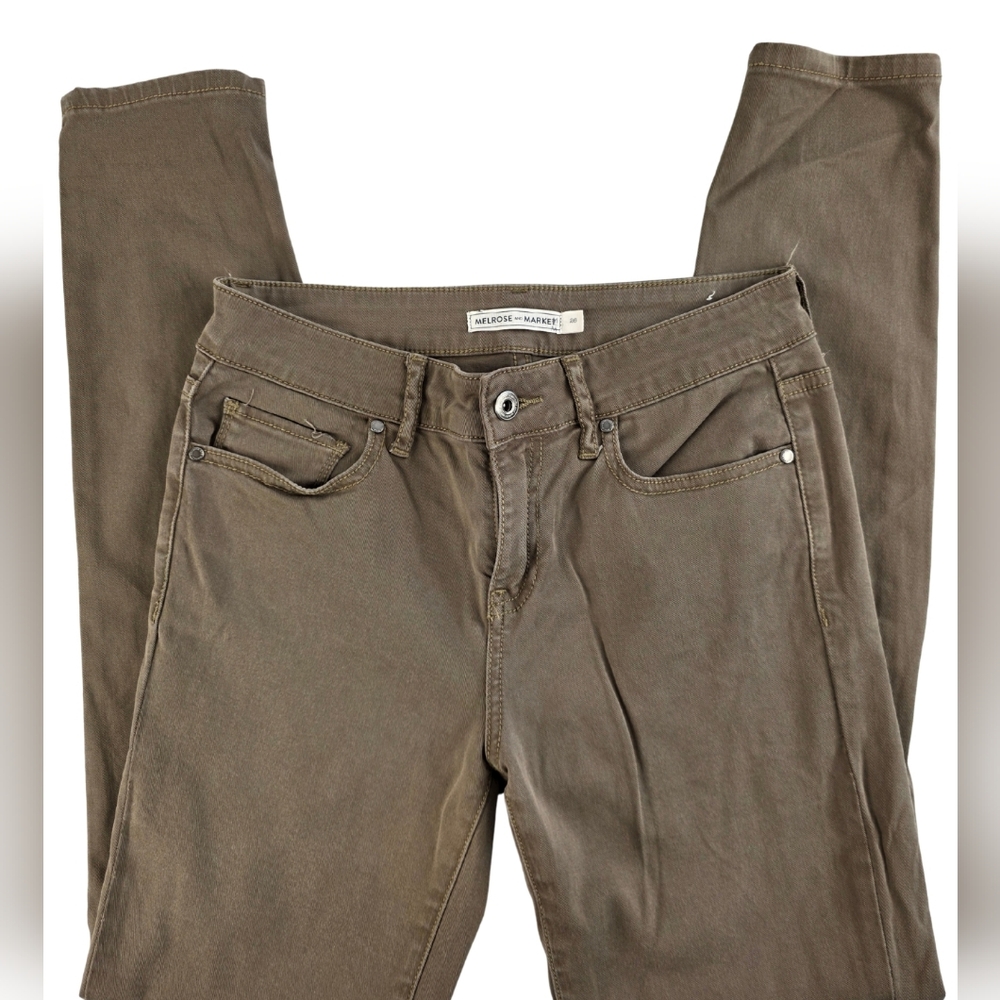 Melrose and Market Sz 26 Taupe Skinny Jeans Mid Rise 2217-i